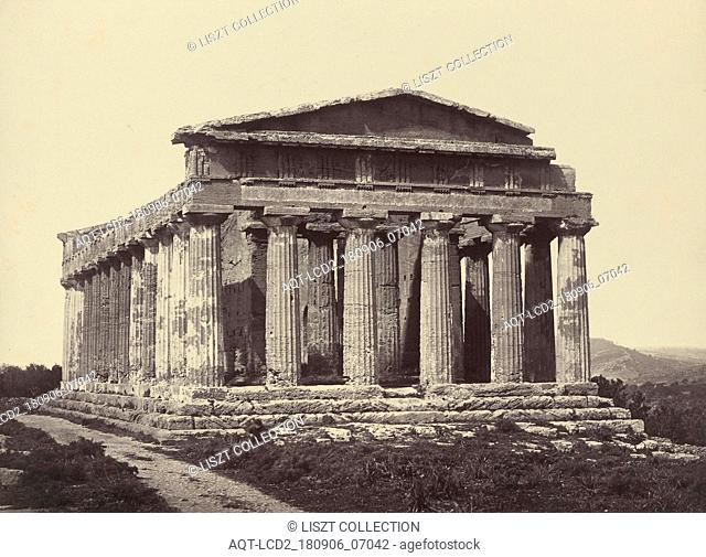 Temple de la Concorde (Agrigente); Paul-Marcellin Berthier (French, 1822 - 1912); about 1862; Albumen silver print from a wet collodion glass negative; 27