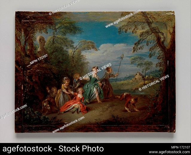 The Golden Age. Artist: Jean-Baptiste Joseph Pater (French, Valenciennes 1695-1736 Paris); Medium: Oil on wood; Dimensions: 6 3/8 x 9 in. (16.2 x 22