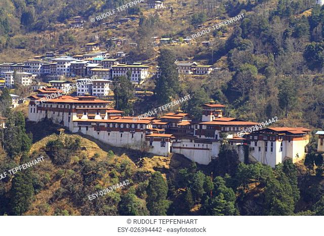The Trongsa Dzong is the largest dzong fortress in Bhutan, located in Trongsa in Bhutan
