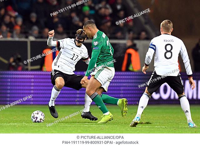 19 November 2019, Hessen, Frankfurt/Main: Soccer: European Championship qualification, group stage, group C, 10th matchday