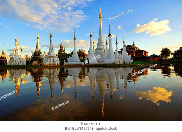pagodas at the Inle Lake, Burma, Rangoon
