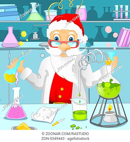 Cartoon Character Santa Claus. Vector EPS 10