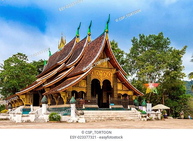 Wat xieng thong temple in luang prabang, laos