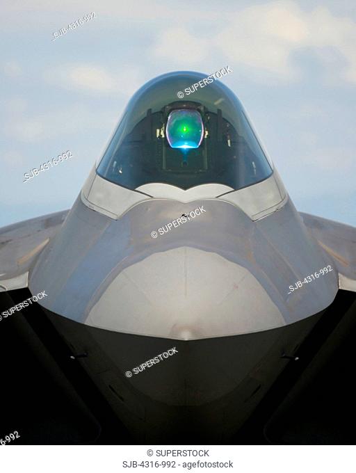 Head On View Of The F-22 Raptor