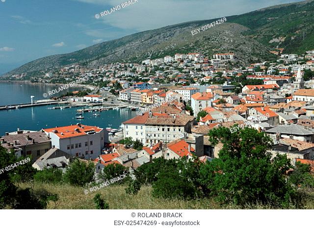 the town of senj on the adriatic in croatia