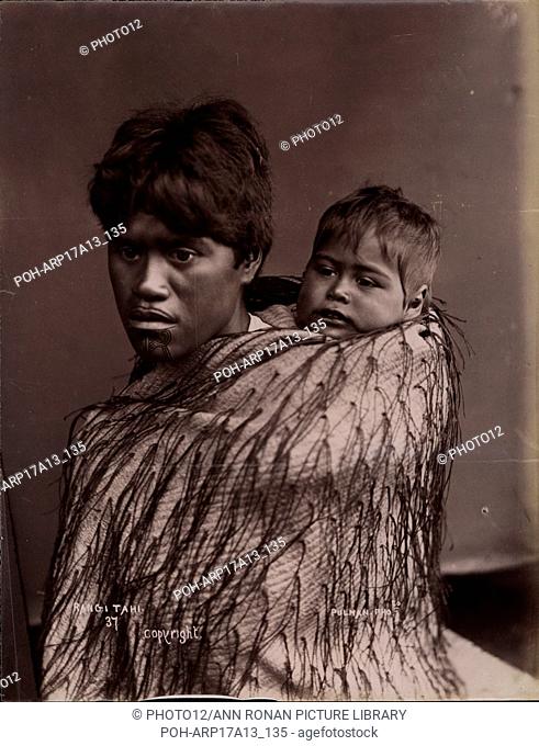 Rangi Tahi Maori woman with child, New Zealand 1880
