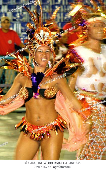 Young dancer at Carnival, Rio de Janeiro
