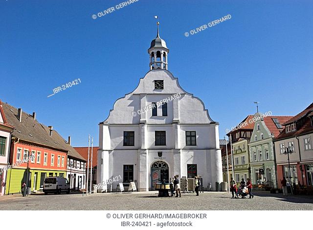City hall of Wolgast, Mecklenburg Western Pomerania, Germany, Europe