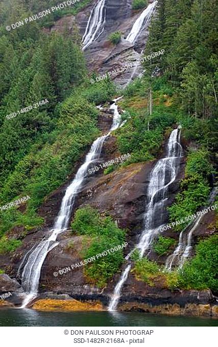 Waterfall, Rudyerd Bay, Misty Fiords National Monument, Alaska, USA