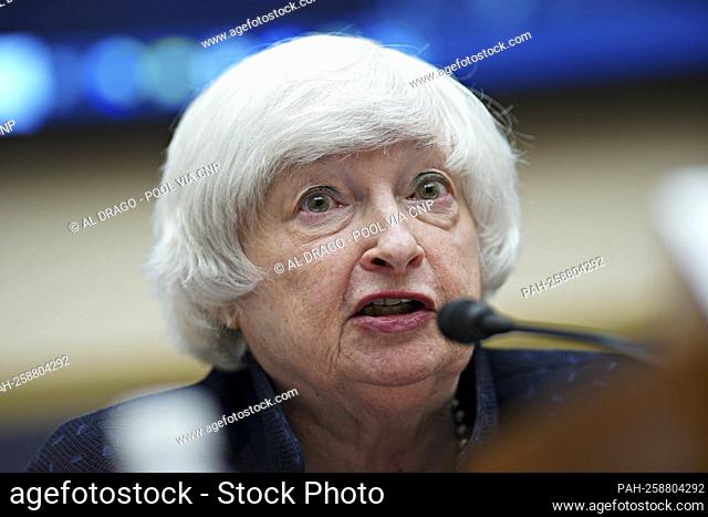 Janet Yellen, U.S. Treasury secretary, speaks during a House Financial Services Committee hearing in Washington, D.C., U.S., on Thursday, Sept