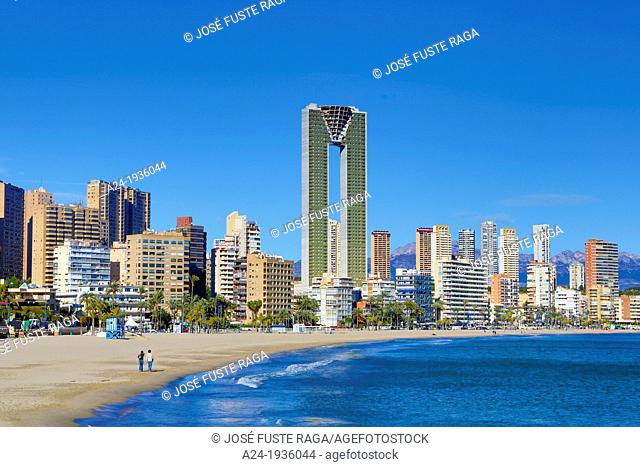 Spain , Valencia Region , Alicante Province, Costa Blanca , Benidorm City , Poniente Beach