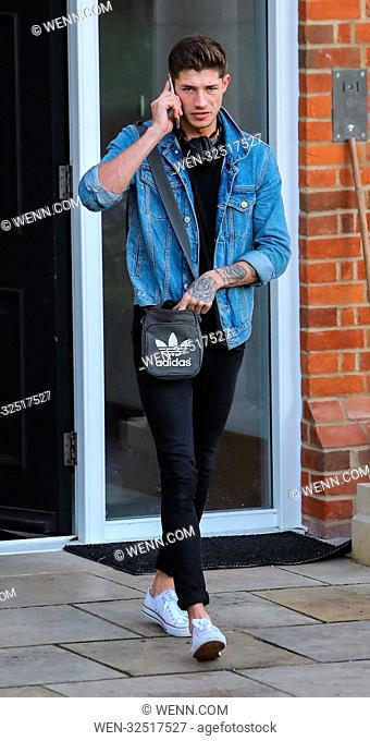 The X Factor UK finalists leave the contestants house to head to rehearsals ahead of the first live show this weekend Featuring: Sam Black Where: London