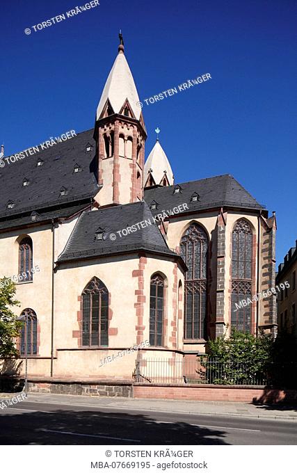 Leonhard church or Sankt Leonhard, Frankfurt am Main, Hesse, Germany, Europe