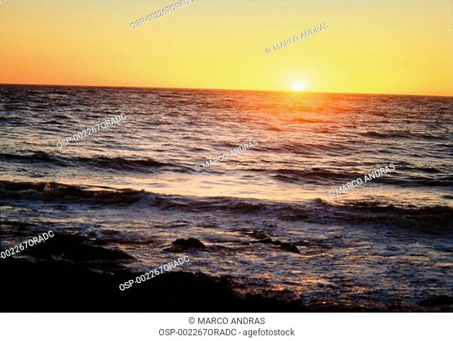a sunset light at santa catarina state