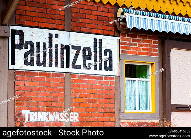 The Station houses on the station in Paulinzella in Thuringia