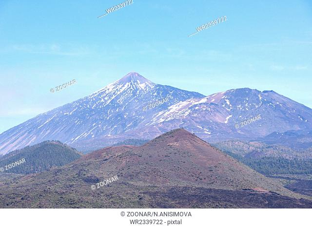 Scenic view on northern side of Teide volcano