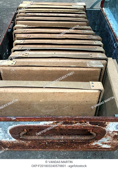 Several thousand kilometres of audiovisual materials from political show trials from 1952 were found in a disused plant in Panenske Brezany, central Bohemia
