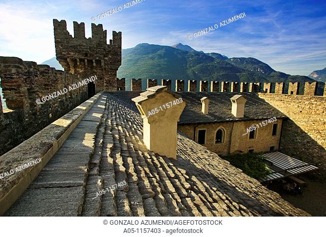 Castello di Sasso Corbaro. Bellinzona. Ticino. Switzerland