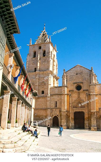 La Magdalena church and town hall. Main Square, Torrelaguna, Madrid province, Spain