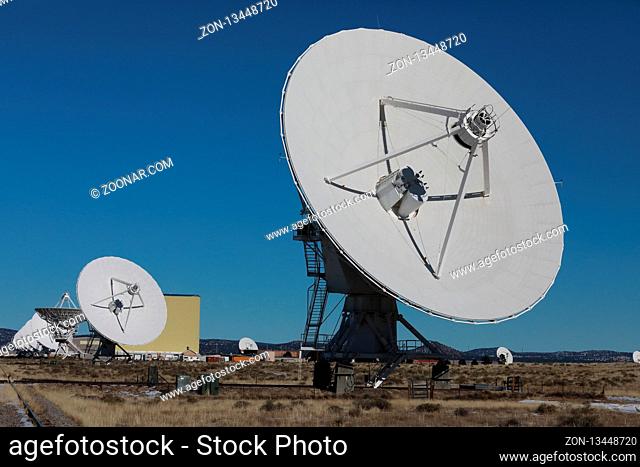 Radiotelescopes at the Very Large Array, the National Radio Observatory in New Mexico , USA