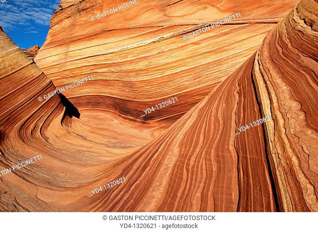 The Wave, Vermilion North Coyote Buttes, Paria Canyon-Vermilion Cliffs Wilderness, Vermilion National Monument, Arizona, USA