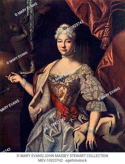 Grand Duchess Anna Leopoldovna of Russia (1718-1746), also known as Anna Karlovna, Regent of Russia for a few months (1740-1741) during the minority of her baby...