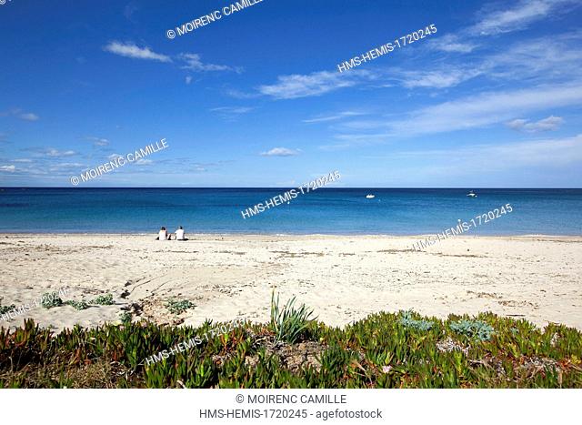 France, Corse du Sud (2A), east coast, Sari Solenzara beach Favone