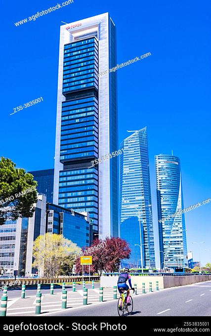 Ã. rea de negocios de Cuatro Torres - Four Towers Business Area is a business district located in the Paseo de la Castellana in Madrid, Comunidad de Madrid
