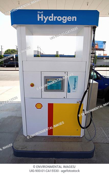 Shell Hydrogen Refuelling Station, opened June 26, 2008. The first retail Hydrogen refuelling station in California. West Los Angeles, USA