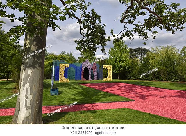 """"" Le Jardin des Hypothese"", jardin par Bernard Lassus, Pres du Goualoup, Domaine de Chaumont-sur-Loire, departement Loir-et-Cher