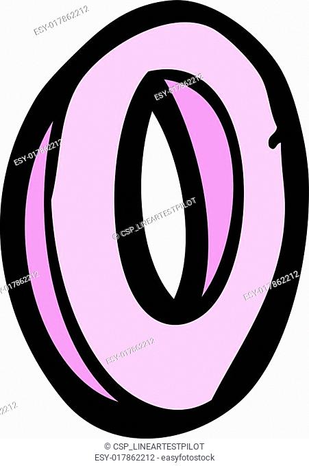 cartoon letter O, Stock Vector, Vector And Low Budget Royalty Free Image.  Pic. ESY-016454237 | agefotostock