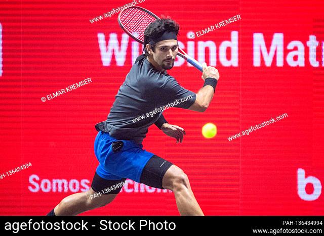 Marcos GIRON (USA), action, tennis, bett1HULKS Indoors 2020, Champions Trophy, ATP 250 tournament on October 13th, 2020 in Koeln / Germany