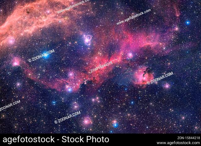 Starfield. Cosmos art. Elements of this image furnished by NASA
