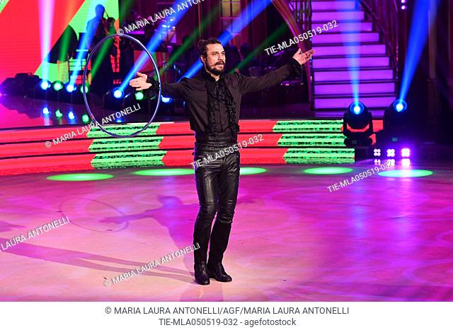 Dani Osvaldo during the performance at the tv show Ballando con le stelle (Dancing with the stars) Rome, ITALY-04-05-2019