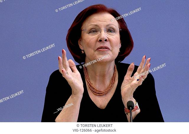 Heidemarie WIECZOREK-ZEUL ( SPD ), federal minister for economic cooperation and development. - BERLIN, GERMANY, 21/11/2005