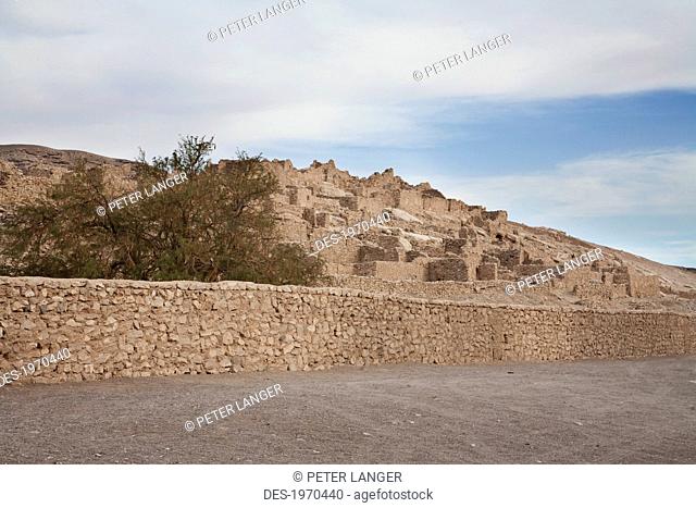 Lasana Pucara, A Pre-Columbian Fortress Built On A Cliff By The Loa River, Antofagasta Region, Chile