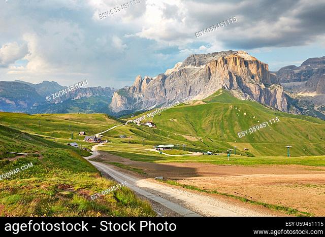 High mountain landscape in the Dolomites