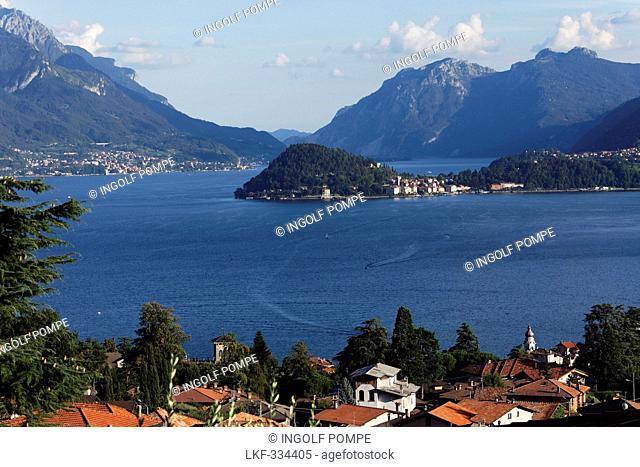 Menaggio, view over Bellagio, Lake Como, Lombardy, Italy