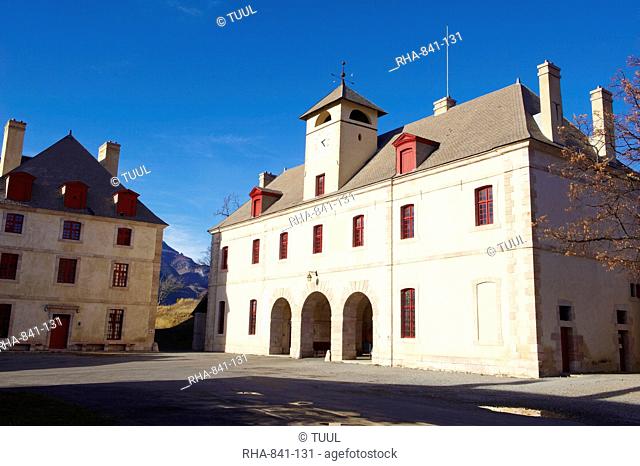 Bastioned village of Mont-Dauphin, Forte Vauban Place, UNESCO World Heritage Site, Parc Naturel Regional du Queyras Regional Park of Queyras, Hautes-Alpes