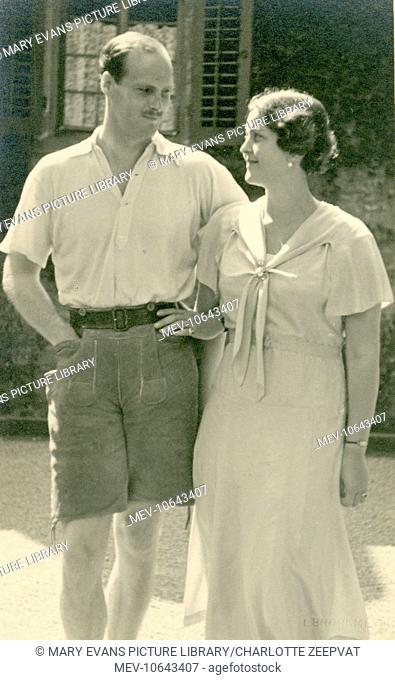 Princess Cecilie of Greece (1911-1937), known as Cecile, pictured with her husband, Hereditary Grand Duke Georg Donatus of Hesse and by Rhine who she married in...