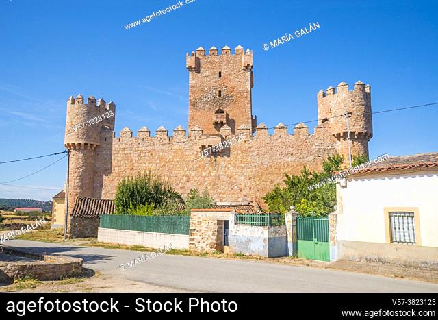 Medieval castle. Guijosa, Guadalajara province, Castilla La Mancha, Spain