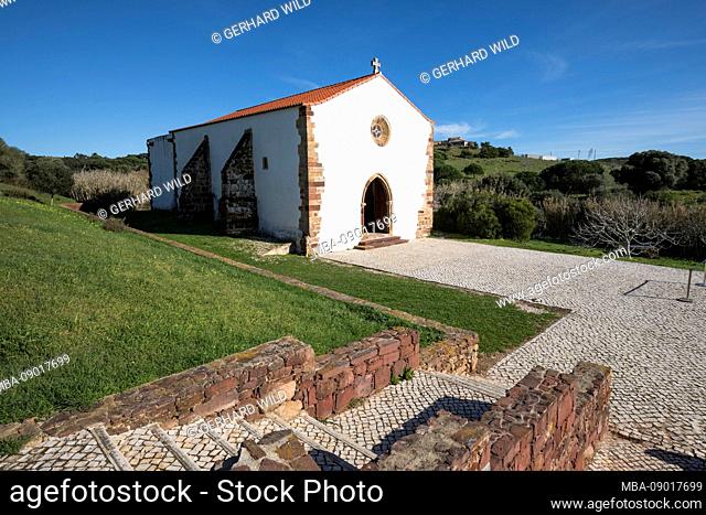 Nossa Senhora de Guadalupe church, 13th century maritime church, near Raposeira in the Vila do Bispo district, Algarve, Faro district, Portugal
