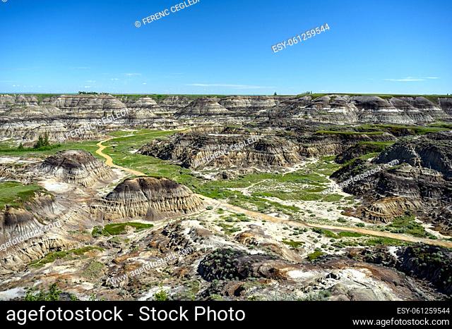 Horseshoe Canyon in the Red Deer River Valley, Canadian Badlands on the North Dinosaur Trail, Drumheller, Alberta, Canada
