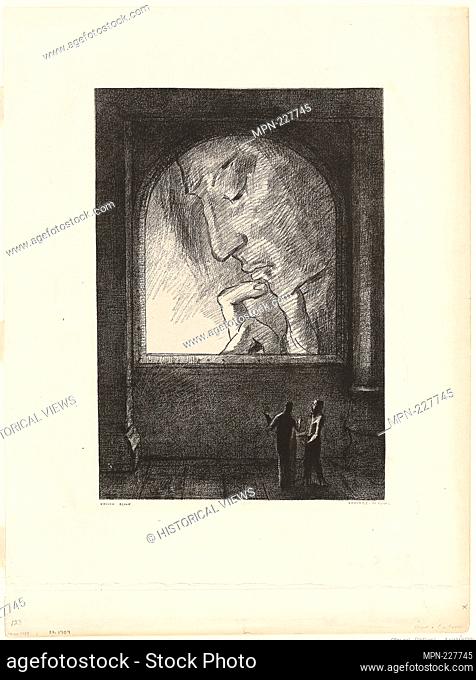 Light - 1893 - Odilon Redon French, 1840-1916 - Artist: Odilon Redon, Origin: France, Date: 1893, Medium: Lithograph in black on cream China paper laid down on...