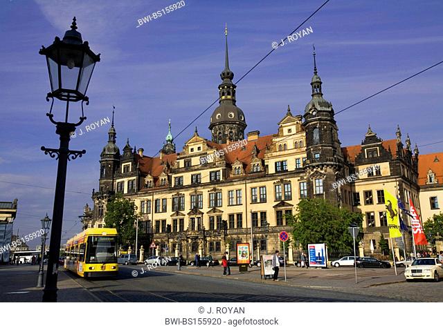 Dresdner Castle, Sophienstrasse, Germany, Saxony, Dresden
