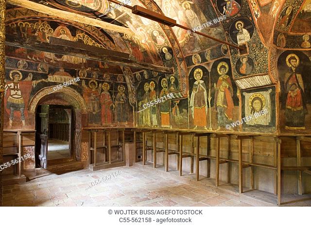 The church of St. Archangels Michael and Gavrail, XVIth century, frescos. Arbanassi. Bulgaria