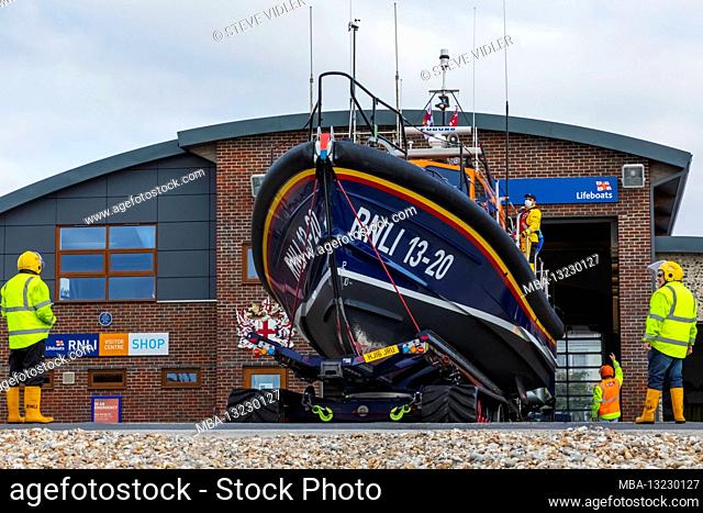 England, West Sussex, Chichester, Selsey Bill, The RNLI Selsey Bill Lifeboat