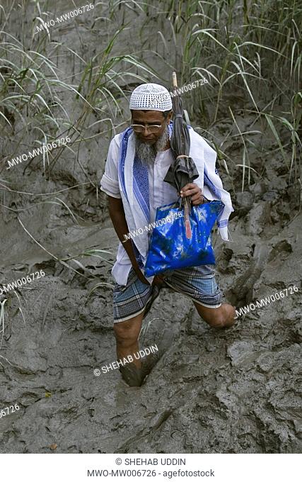 An old man at Mathbari, a far-off village in Sundarbans Mathbari, Kaira, Bangladesh May 04, 2007