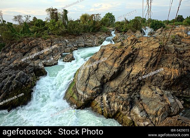 Tad Sophamit, Somphamit Waterfall, Tad Liphi, Ghost Hideout, Don Khon, Si Phan Don, 4000 Islands, Southern Laos, Laos, Asia