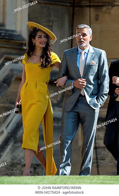The wedding of Prince Harry and Meghan Markle at Windsor Castle Featuring: George Clooney, Amal Clooney Where: Windsor, United Kingdom When: 19 May 2018 Credit:...